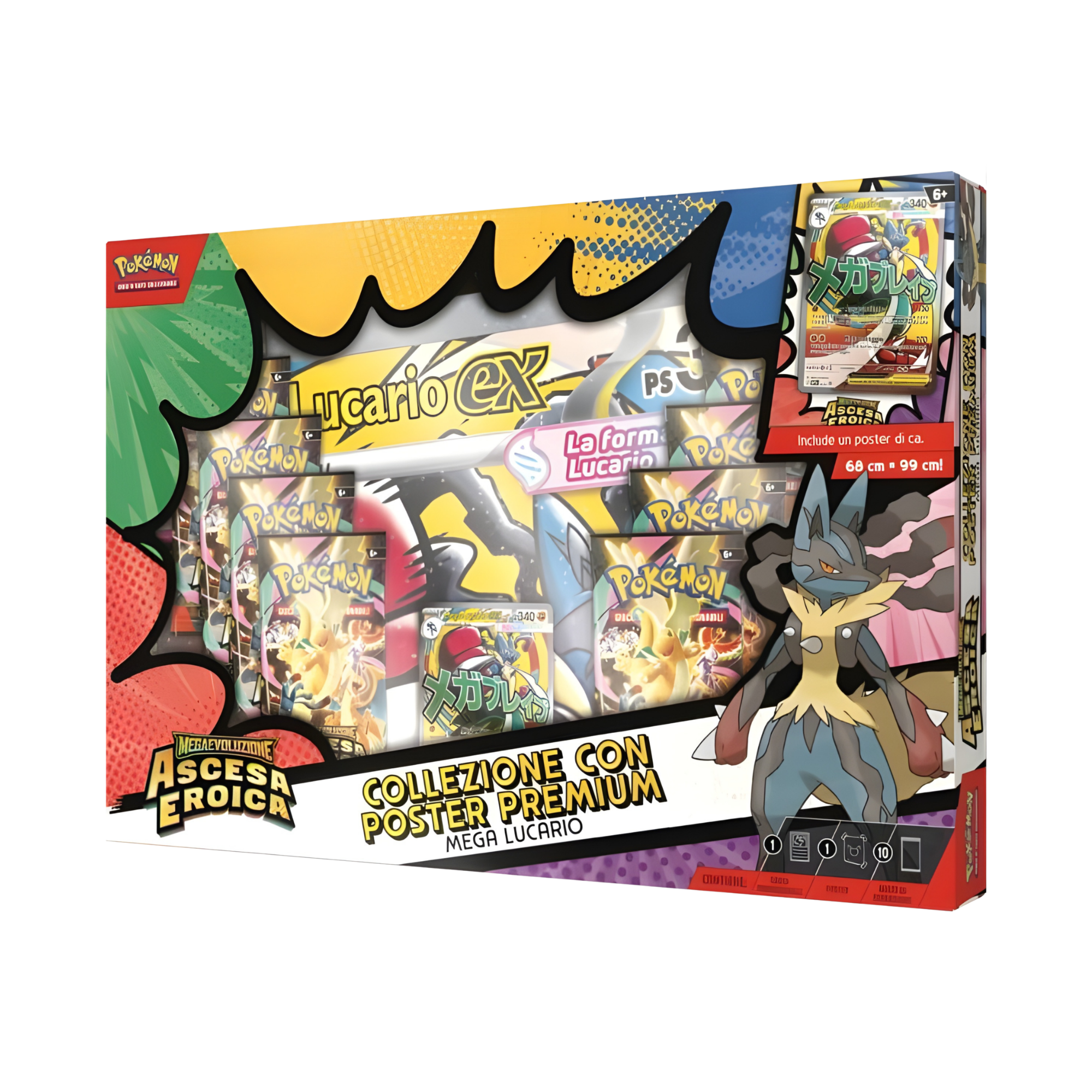 Pokémon - Collezione con Poster Premium Mega Lucario - ITA
