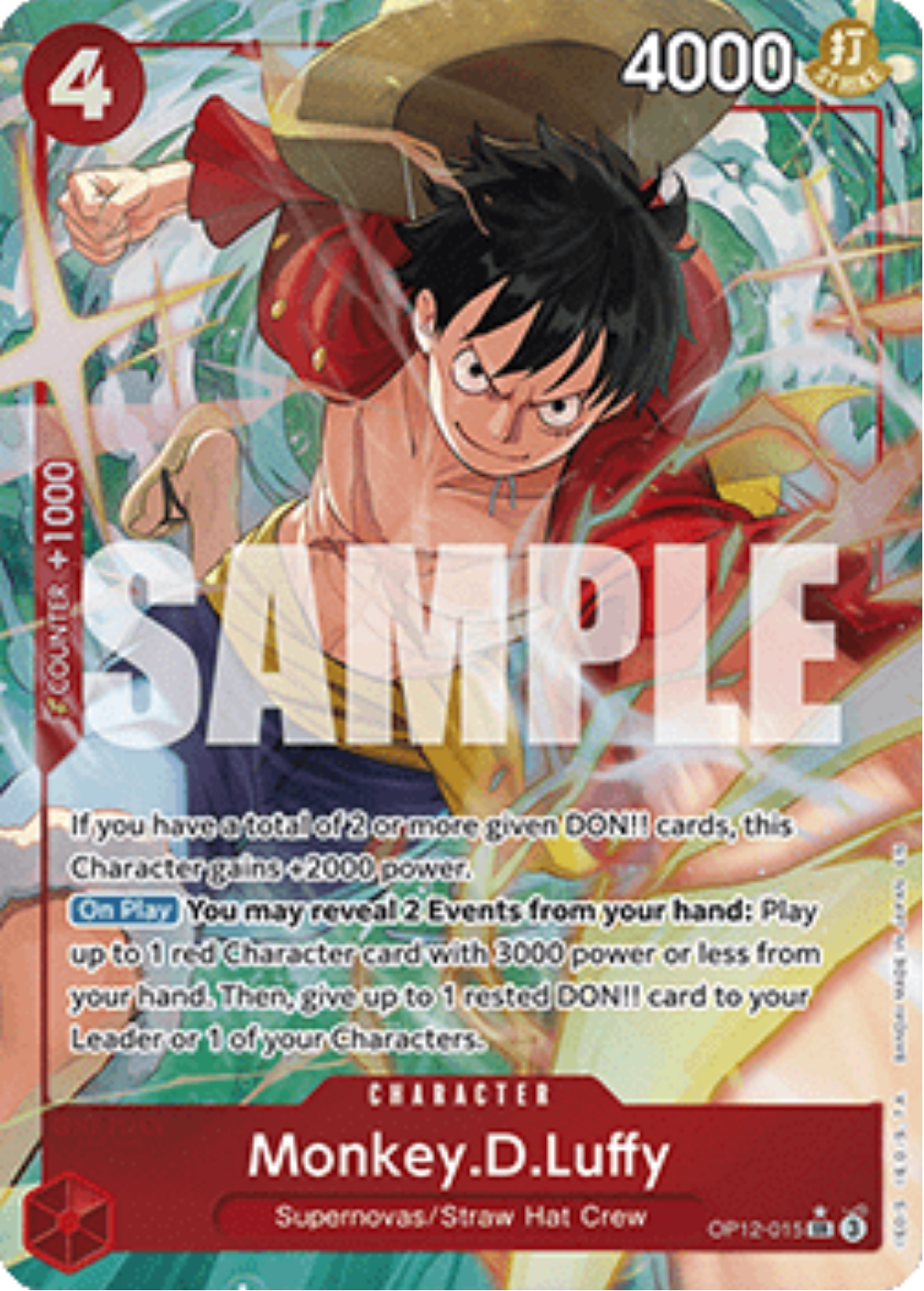 Monkey D.Luffy - Special Rare OP12 015 - ENG