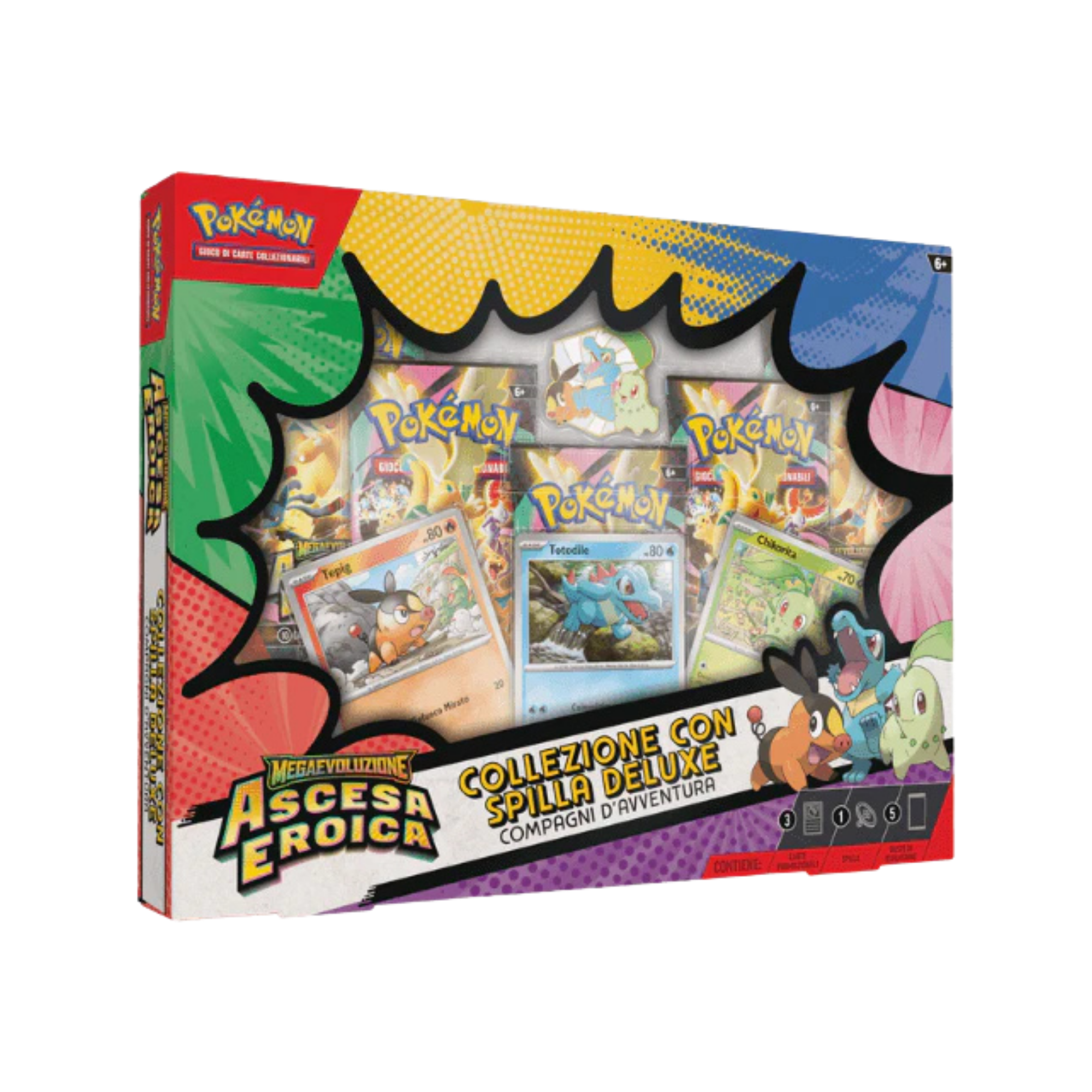 Pokémon - Collezione con Spilla Deluxe Compagni D'Avventura - ITA