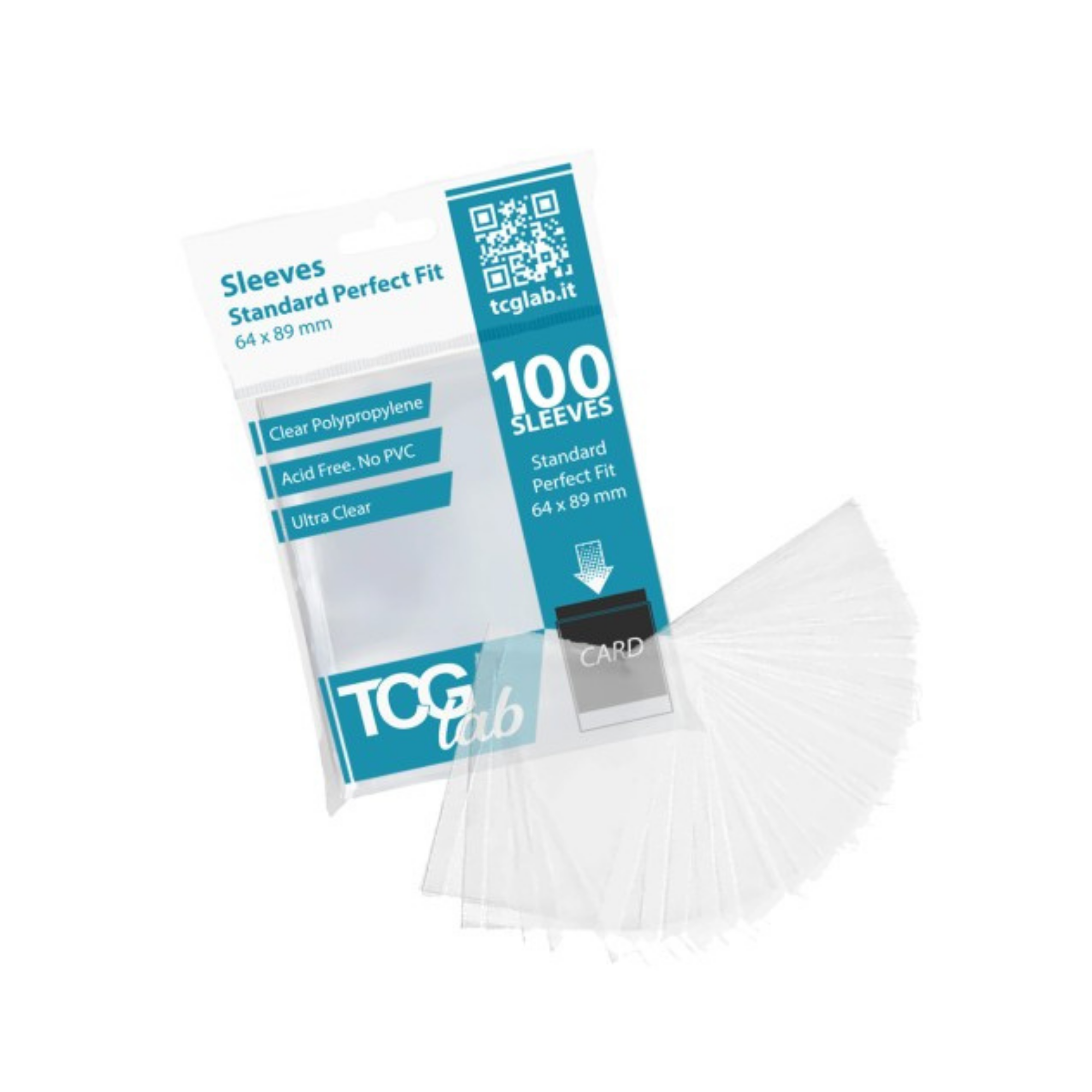 TcgLab - 100 Bustine Protettive Standard Perfect Fit - 50 micron